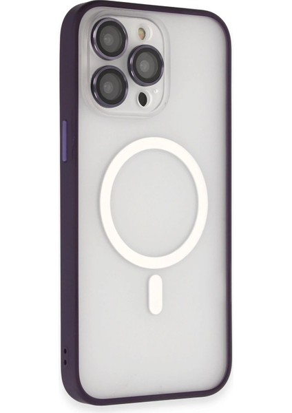 Joko iPhone 14 Pro Max Kılıf Martin Lens Magneticsafe Kapak - Derin Mor