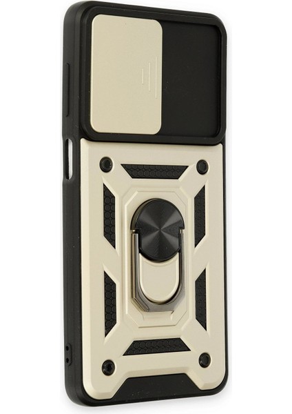 Newface Samsung Galaxy M52 5g Kılıf Pars Lens Yüzüklü Silikon - Gold fiyatları