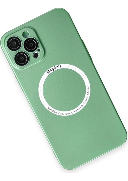 Newface iPhone 12 Pro Kılıf Jack Magneticsafe Lens Silikon - Yeşil modelleri