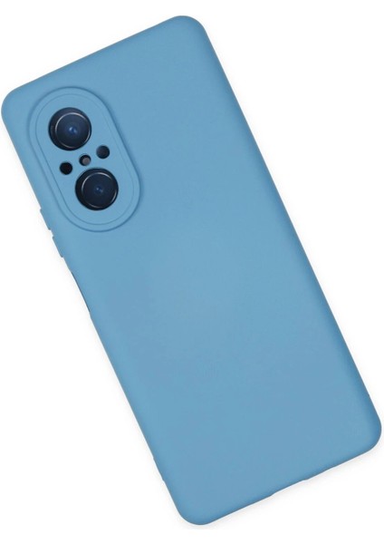 Newface Huawei Nova 9 Se Kılıf Nano Içi Kadife Silikon - Mavi modelleri