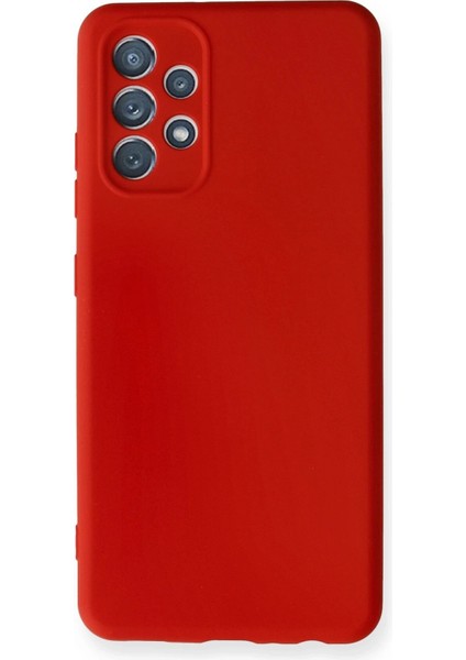Newface Samsung Galaxy A32 Kılıf Nano Içi Kadife Silikon - Kırmızı