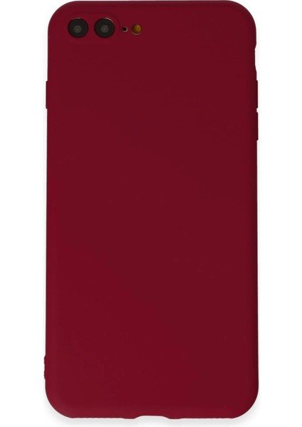Newface iPhone 7 Plus Kılıf First Silikon - Bordo