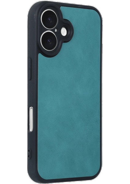 Newface iPhone 16 Kılıf Aras Deri Kapak - Açık Yeşil