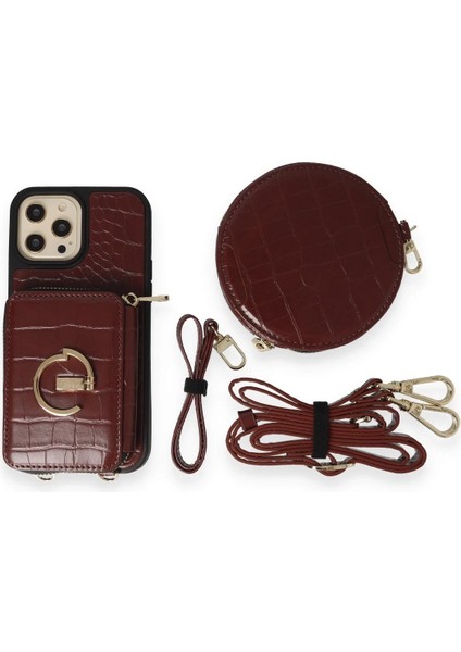 Joko iPhone 13 Pro Max Kılıf Ermes Kapak - Bordo