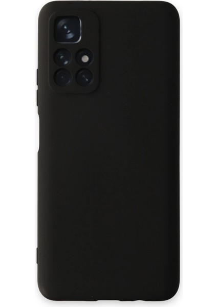 Newface Xiaomi Redmi Note 11T Kılıf Nano Içi Kadife Silikon - Siyah