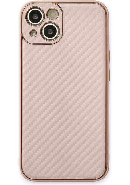 Newface iPhone 13 Kılıf Coco Karbon Silikon - Pembe