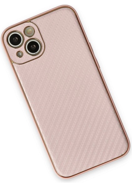 Newface iPhone 13 Kılıf Coco Karbon Silikon - Pembe