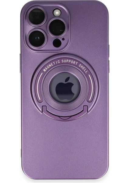Newface iPhone 13 Pro Max Kılıf Lukka Magneticsafe Kapak - Derin Mor