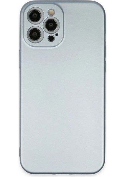 Newface iPhone 12 Pro Max Kılıf Nano Içi Kadife Silikon - Sky Blue