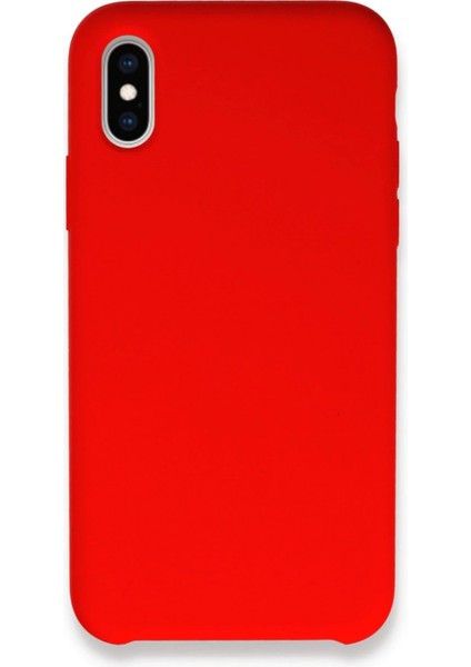 Newface iPhone Xs Max Kılıf Lansman Legant Silikon - Kırmızı