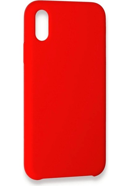 Newface iPhone Xs Max Kılıf Lansman Legant Silikon - Kırmızı