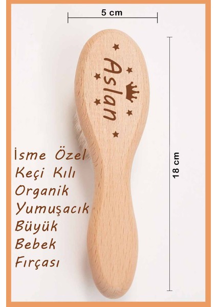 %100 Pamuk Aslan Isme Özel Organik Baskılı Hastane Çıkışı Yenidoğan Isimli Fırça Hediyelik Set fiyatları