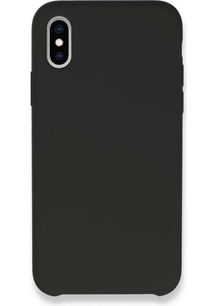 Newface iPhone Xs Max Kılıf Lansman Legant Silikon - Siyah