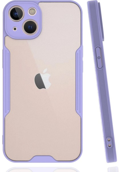 Newface iPhone 14 Plus Kılıf Platin Silikon - Lila