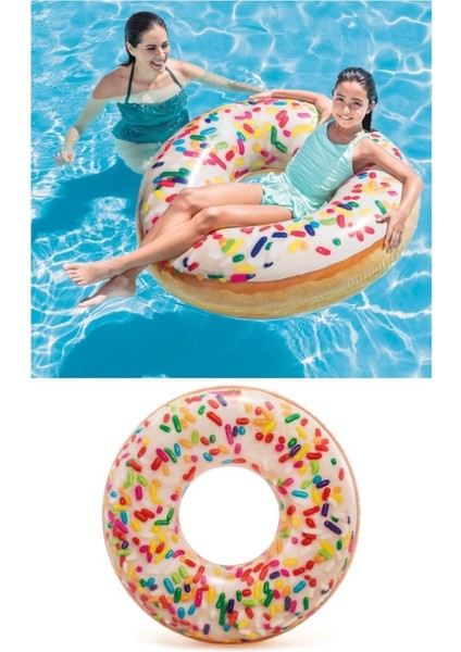 Elite 07517 Serpme Donut Şişme Havuz Deniz Simiti 119 cm 9+ Yaş Ürün Bir Adettir 1 Adet