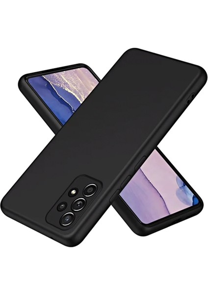 Newface Samsung Galaxy A72 Kılıf First Silikon - Siyah
