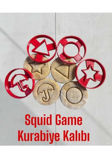 Squid Game Kurabiye Kalıbı Seti | Eğlenceli ve Orijinal Şekilli Kurabiyeler