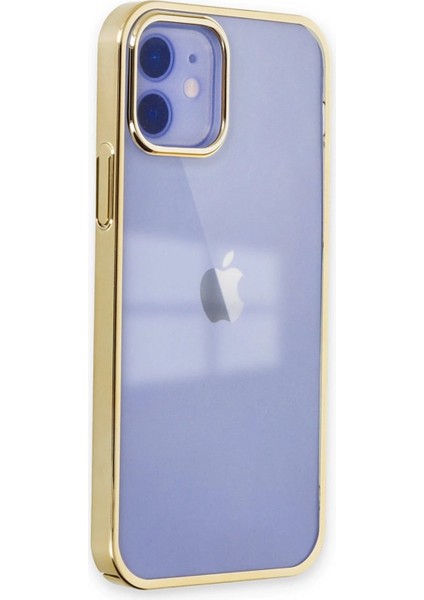 Newface iPhone 12 Kılıf Element Silikon - Gold