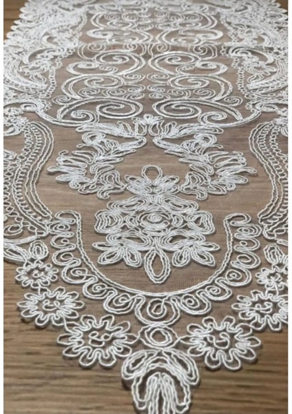 Elite Ranır Masa Örtüsü Sehpa Konsol Örtüsü Runner 115*38 cm 1 Adet