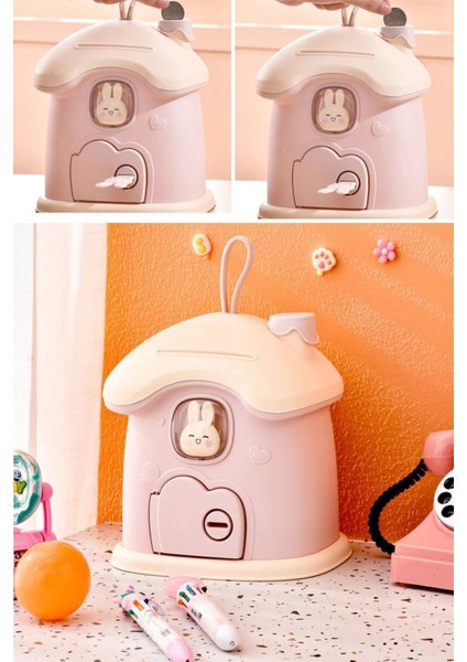 Elite Dekoratif Sevimli Anahtarlı Ev Baca Para Kumbarası 1 Adet