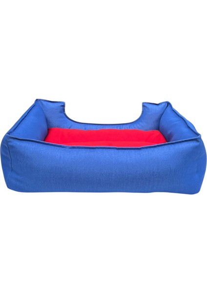 , Mavi-Kırmızı-Köpek Yatakları,kedi Yatakları,gabardin Kumaş,yıkanabilir,minderli modelleri