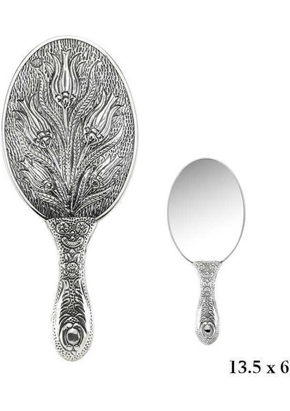 Lale Motifli El Aynası