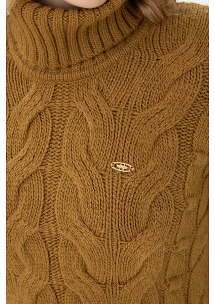 Kadın Açık Haki Kazak /Triko 50270441-VR183