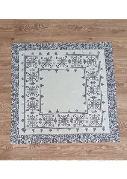 Elite Kilim Desenli Baskılı Polyester Kumaş Fiskos Örtüsü (95×95CM) 1 Adet