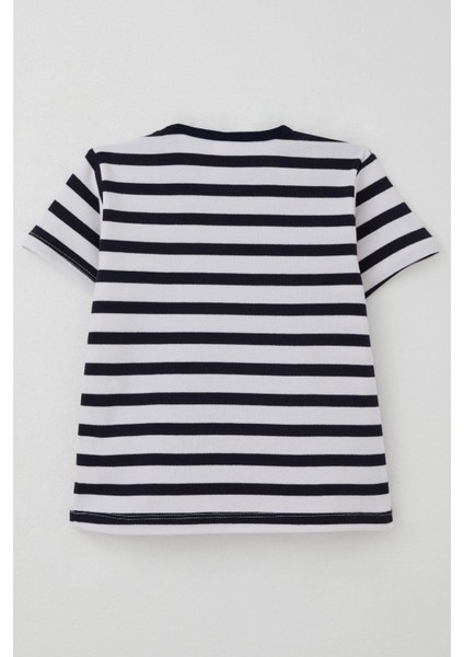 Erkek Çocuk Tişört Patlı Çizgili 1-4 Yaş, Ekru fiyatları