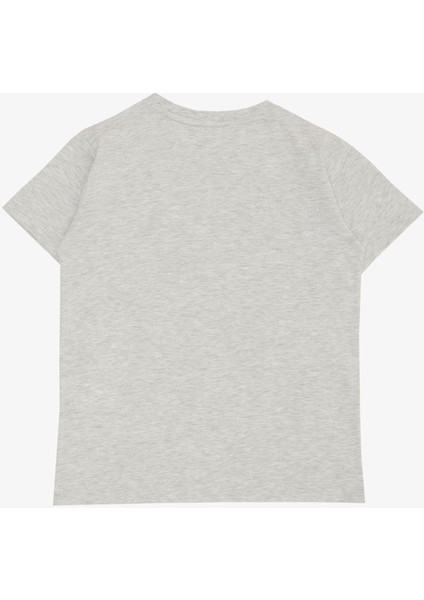 Erkek Çocuk Tişört Oyun Konsolu Baskılı 8-14 Yaş, Gri Melanj indirimleri