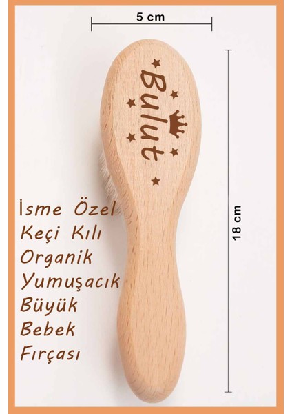 Kız Erkek Bebek %100 Pamuk Organik Baskılı Isimli Hastane Çıkışı Yenidoğan Isimli Fırça Hediye fiyatları