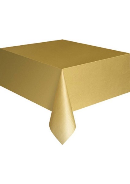 Elite Kullan At Parti ve Kutlama Masa Örtüsü Düz Renk Gold 120X180CM 1 Adet