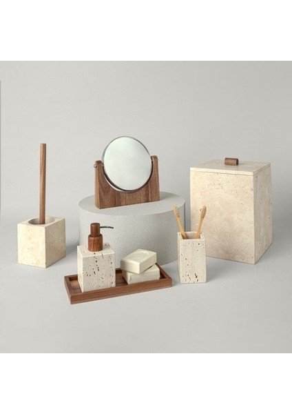 Marble 7X7X11 cm Diş Fırçalık
