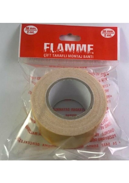 Çift Taraflı Köpük Bant 38MM x 2m 5 Adet