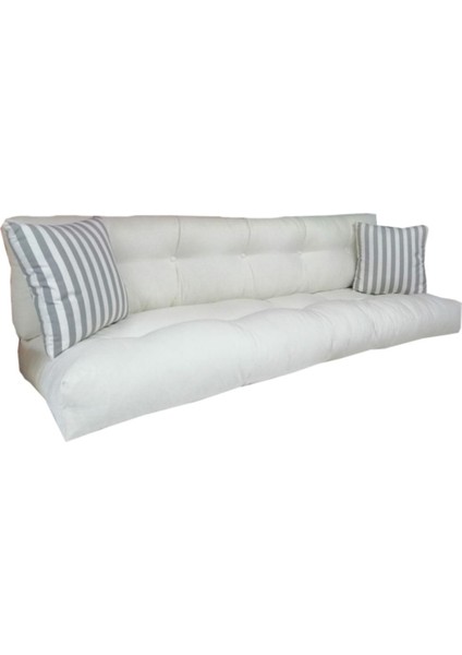 Elite Bahçe Koltuk Minderi Krem Renk 66 x 180 cm 1 Adet