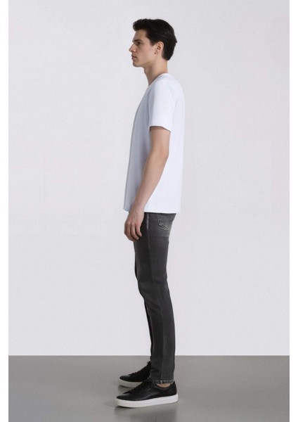 Carlo Skinny Fit Ekstra Dar Kalıp Normal Bel Ekstra Dar Paça Jean Pantolon E3478AX25SP fırsatları