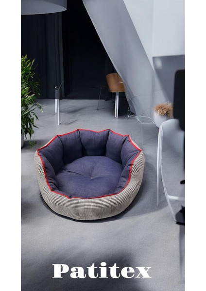 Lüx Konfor Koltuk- Standart Beden-Kedi Köpek Yatak- Kendinden Minderli - Yıkanabilir - Gabardin Kumaş- Koltuk Yatak