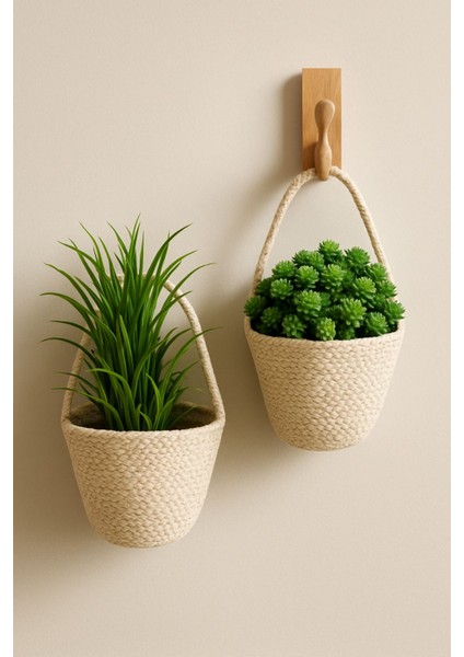 Elite Sepet Mini Dekoratif Çiçeklik 2'li Organizer 12X10 cm 1 Adet