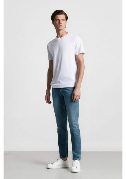 Pedro Slim Fit Dar Kalıp Normal Bel Dar Paça Jean Pantolon E3366AX25SP modelleri
