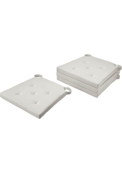 Elite Sandalye Minderi, Derinlik: 40 cm Genişlik: 42 Cm/ 35 cm Kalınlık: 4 Cm, 4'lü 1 Adet