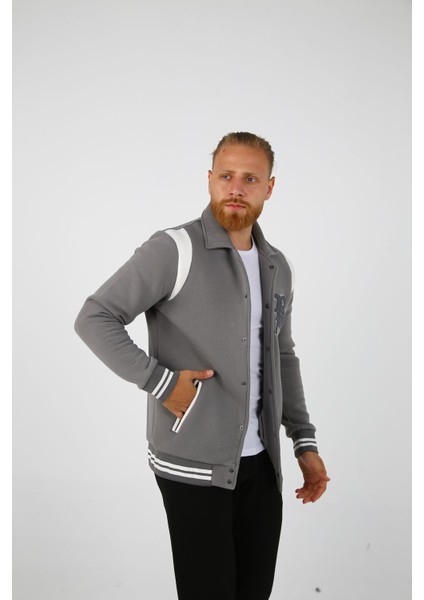 Brg Duman Gri Erkek Kolej Regular Fit Ceket