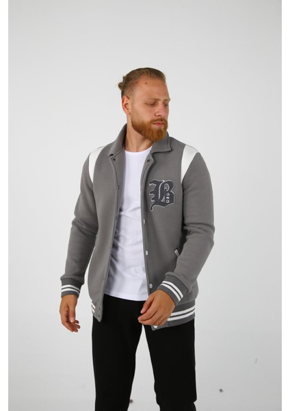 Brg Duman Gri Erkek Kolej Regular Fit Ceket