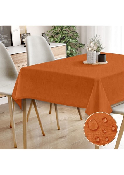 Elite Canvas Oranj Sıvı Geçirmez Leke Tutmaz Masa Örtüsü 1 Adet