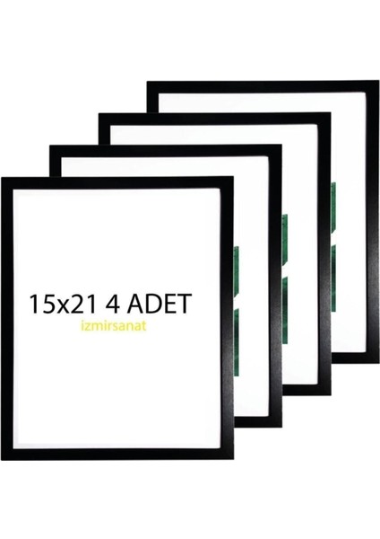 Elite 4 Adet 15X21 Fotoğraf Çerçevesi Duvara Asmalı Model 1 Adet