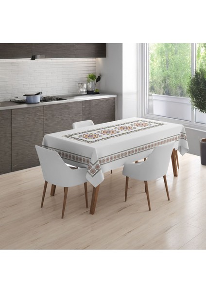 Elite Premium Raşel Kumaş Otanik Estetik ve Konfor Dijital Baskılı Masa Örtüsü 1 Adet