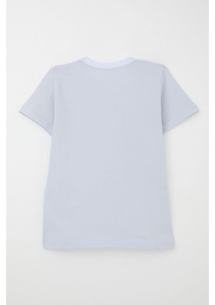 Erkek Çocuk Tişört Basic 4-14 Yaş, Buz Mavisi fiyatları