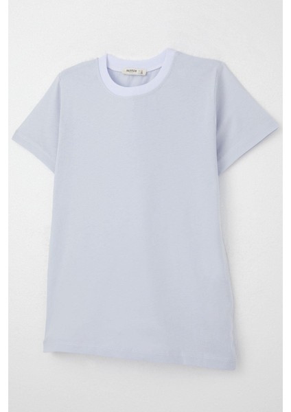 Erkek Çocuk Tişört Basic 4-14 Yaş, Buz Mavisi modelleri