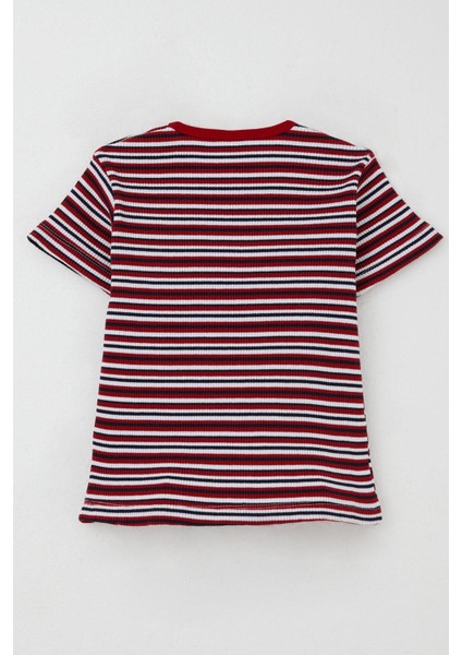 Erkek Çocuk Tişört Patlı Çizgili 1-4 Yaş, Kırmızı fiyatları