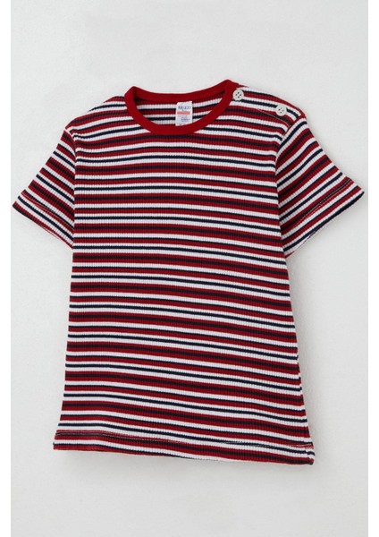 Erkek Çocuk Tişört Patlı Çizgili 1-4 Yaş, Kırmızı modelleri