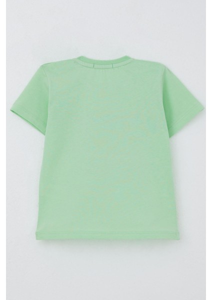 Erkek Çocuk Tişört Macera Temalı 4x4 Araba Baskılı 2-6 Yaş, Su Yeşili fiyatları